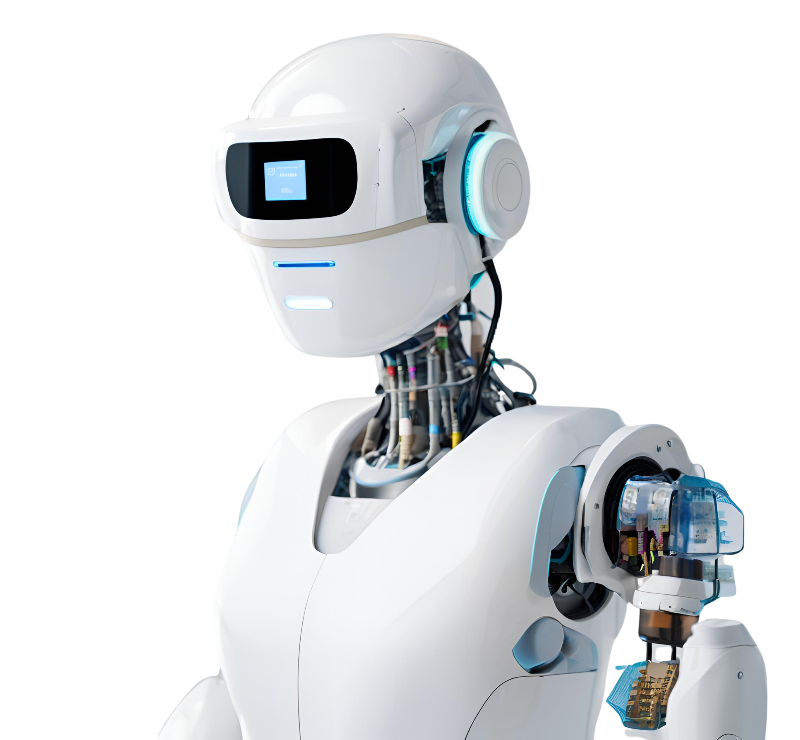 Ilustracja przedstawiająca robota medycznego